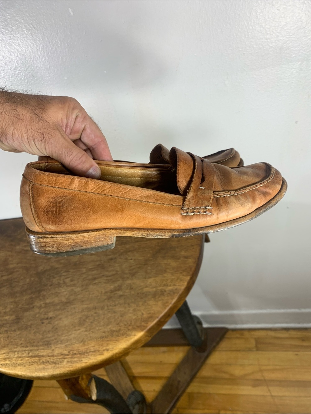 Vintage Frye leather penny loafers - Picture 5 of 9